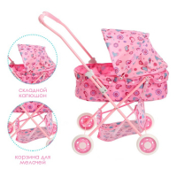 Коляска для кукол с корзиной, универсальная, металлический каркас Коляска для кукол с корзиной, универсальная, металлический каркас