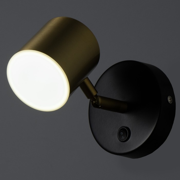 Бра "Алонсо" LED 5Вт золото-черно 10х7,5 см