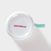 Набор детской посуды из керамики Доляна &laquo;Совушки&raquo;, 3 предмета: кружка 230 мл, миска 400 мл, тарелка d=18 см, цвет белый