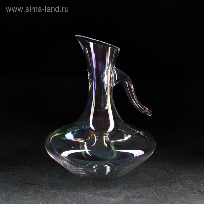 Декантер стеклянный &laquo;Пино&raquo;, 1,5 л, цвет перламутровый