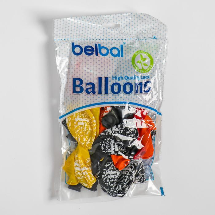 Шар латексный 14" &laquo;С днём рождения. Пузыри&raquo;, шелкография, кристалл, набор 25 шт., МИКС