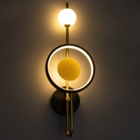 Бра "Лорри" LED 50Вт 3000-6000К черно-золотой 20х11х57 см Бра "Лорри" LED 50Вт 3000-6000К черно-золотой 20х11х57 см