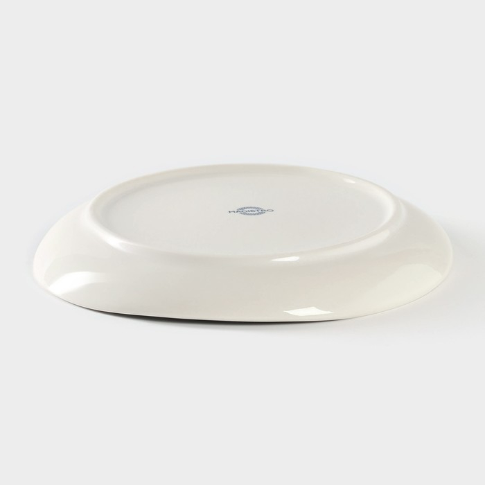 Тарелка фарфоровая десертная Magistro Ocean, d=17 см, цвет голубой