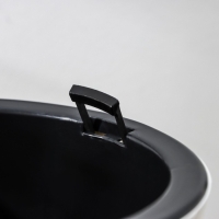 Кашпо для цветов со вставкой &laquo;Вдохновение&raquo;, 4,5 л, цвет чёрно-белый