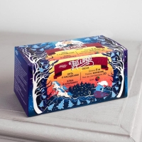 Гирлянда &laquo;Нить&raquo; 5 м с насадками &laquo;Ёлка в крапинку&raquo;, IP20, прозрачная нить, 20 LED, свечение мульти (RG/RB), мигание, 220 В