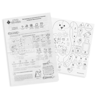 Набор для создания игрушки из фетра + раскраска &laquo;Молочный Кот&raquo;