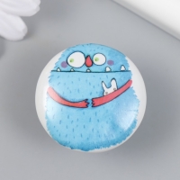 Ручка для шкатулки керамика, металл "Голубой монстрик с зайкой" 3,8х3,8х2,8 см Ручка для шкатулки керамика, металл "Голубой монстрик с зайкой" 3,8х3,8х2,8 см