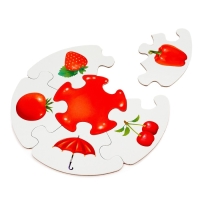 Пазлы-лото &laquo;Изучаем цвета&raquo;, двухсторонние, 5 пазлов, 30  деталей