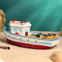 Корабль сувенирный "Рыбацкое судно" 20*8*7см