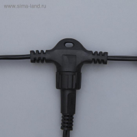 Гирлянда &laquo;Занавес&raquo; 2 &times; 1.5 м, IP44, УМС, тёмная нить, 360 LED, свечение тёплое белое, 220 В