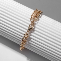 Браслет &laquo;Небосвод&raquo;, цвет белый в золоте, L=16 см