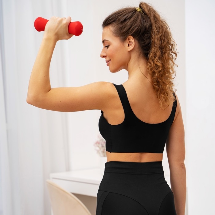 Гантель неопреновая ONLYTOP, 1,5 кг, цвета МИКС