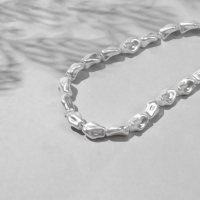 Бусины пластиковые на нити &laquo;Жемчуг&raquo; 1,3&times;0,9&times;0,7 см, (набор 180 шт.), цвет белый