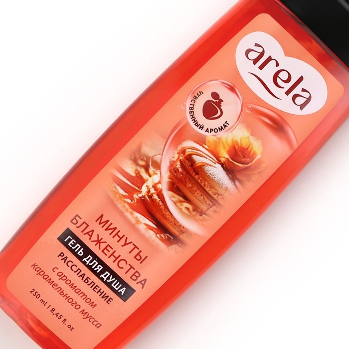 Гель для душа женский «Минуты блаженства», 250 мл, аромат карамельного мусса, ARELA Гель для душа женский «Минуты блаженства», 250 мл, аромат карамельного мусса, ARELA