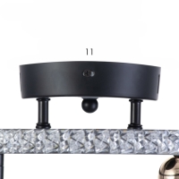 Люстра "Акрополь" 35Вт LED черный, золото 2700-6400k 30х30х15см Люстра "Акрополь" 35Вт LED черный, золото 2700-6400k 30х30х15см