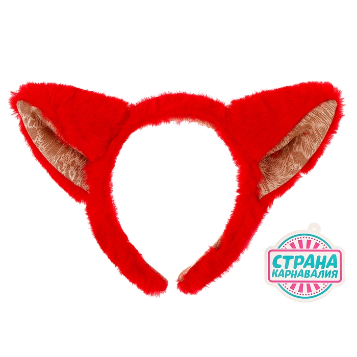 Карнавальный ободок &laquo;Кошечка&raquo;, цвет красный