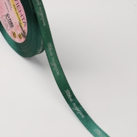 Новый год! Лента атласная «Твой подарок», 10 мм, 23 ± 1 м, цвет зелёный №56 Новый год! Лента атласная «Твой подарок», 10 мм, 23 ± 1 м, цвет зелёный №56