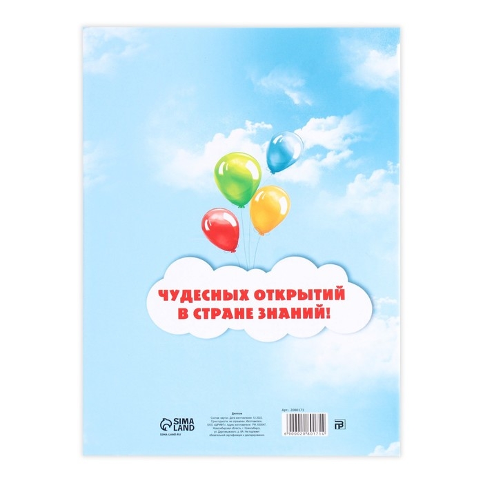 Диплом книжка на Выпускной &laquo;Выпускник детского сада&raquo;, А5