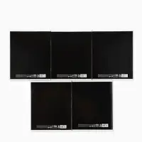 Тетрадь в клетку, 48 л., А5, на скрепке, блок №2. Funny black, МИКС