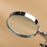 Лупа настольная "Самолёт" 15х23х12,5 см, алюминий