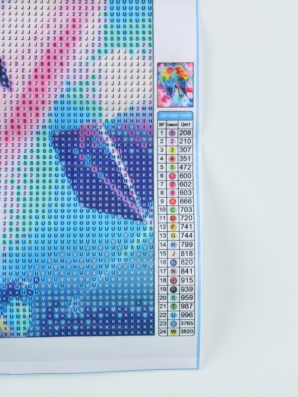 Алмазная мозаика с полным заполнением на холсте &laquo;Тропические птицы&raquo;, 40 х 50 см