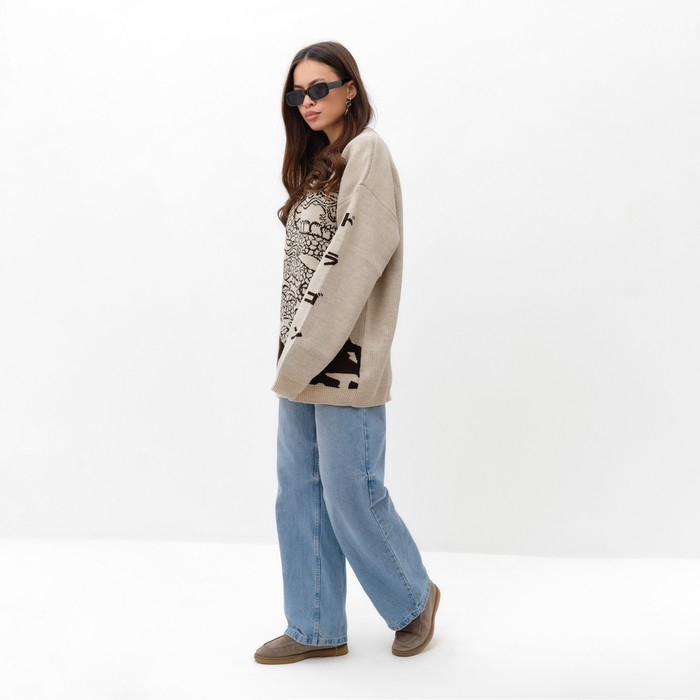Джемпер женский MIST Джемпер женский MIST "Dragon", бежевый, onesize (44-48)
