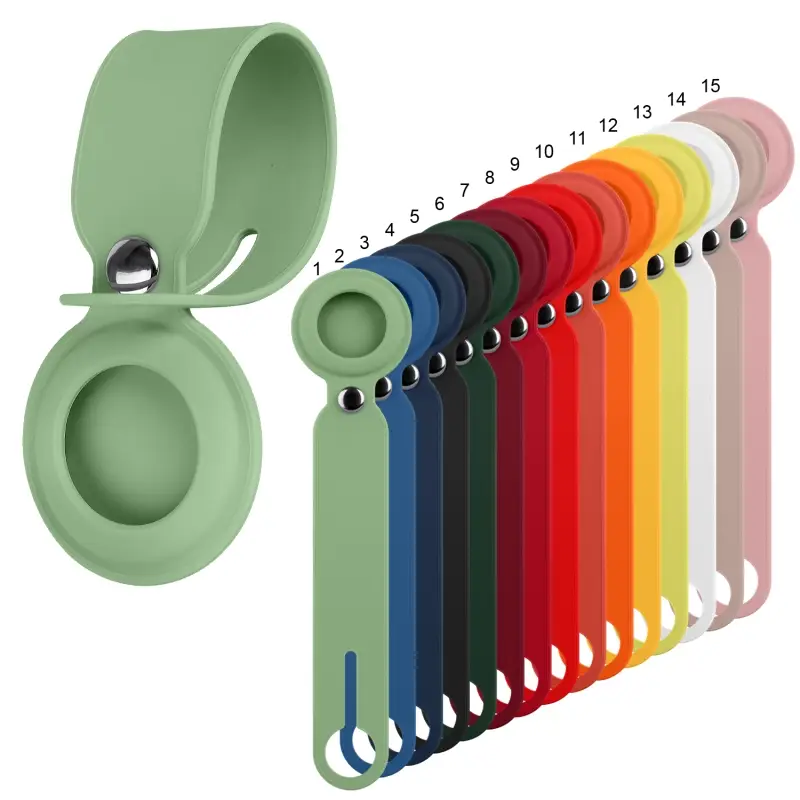 Чехол Airtag силиконовый с держателем