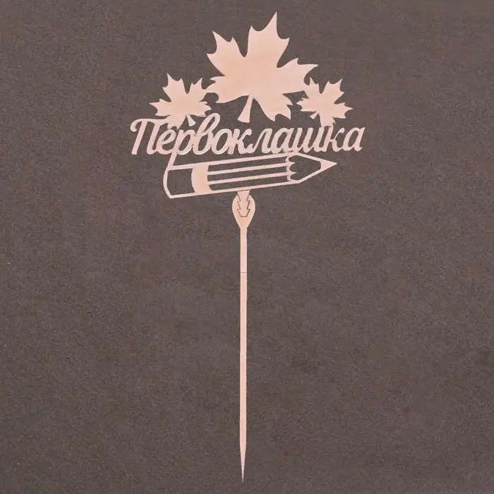 Топпер для торта деревянный &laquo;Первоклашка&raquo;
