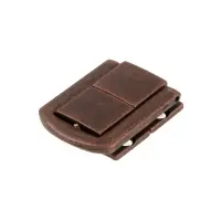 Замок-защелка на ящик ZM01, 3.2&times;2.5 см, цвет медь