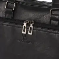 Сумка деловая, 38*8*29см, отд на молнии, 2 н/кармана, длин регил. ремень, ручка, черный