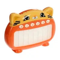 ZABIAKA Музыкальное пианино "Котенок", звук, свет, карточки с песенками