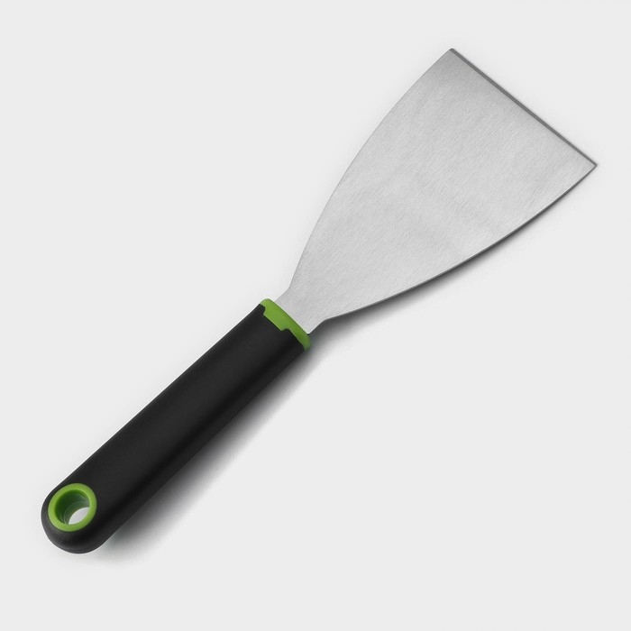 Лопатка - скребок Доляна Lime, 23,5&times;8 см, цвет чёрно-зелёный