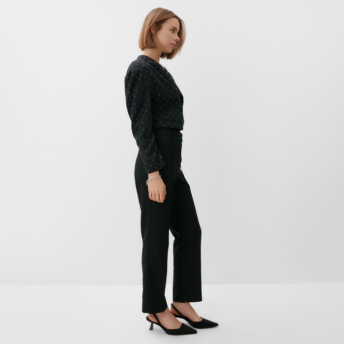 Жакет женский MINAKU: Green trend цвет чёрный, р-р 46 Жакет женский MINAKU: Green trend цвет чёрный, р-р 46