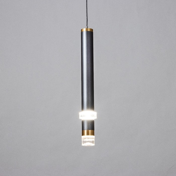 Светильник подвесной "Регент" LED 5Вт 4000К серый 3,3х3,3х30-130см