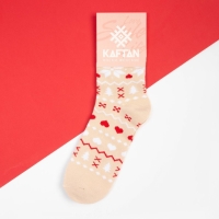 Носки новогодние женские KAFTAN "Скандинавия" размер 36-39 (23-25 см) Носки новогодние женские KAFTAN "Скандинавия" размер 36-39 (23-25 см)