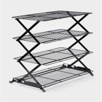 Решётка для глазирования и остывания кондитерских изделий, 4 яруса, 43,5×25,5×8 см, цвет чёрный Решётка для глазирования и остывания кондитерских изделий, 4 яруса, 43,5×25,5×8 см, цвет чёрный