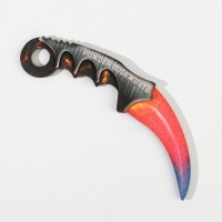 Деревянное оружие, детское сувенирное &laquo;Рожден побеждать&raquo;, нож керамбит, 21,2 х 8,2 см