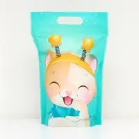 Пакет подарочный, с zip-lock застежкой, "Зимние котята", 15х22см.