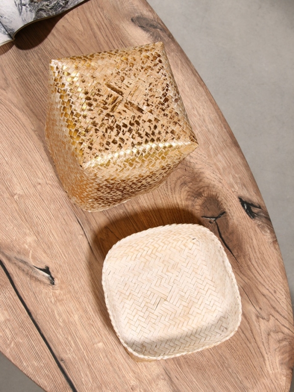 Корзинка плетеная "Аварис" 17х17х25 см