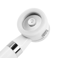 Лейка для душа ZEIN Z3548, d=60 мм, 3 режима, с резиновыми щётками, отсек для геля, белая Лейка для душа ZEIN Z3548, d=60 мм, 3 режима, с резиновыми щётками, отсек для геля, белая