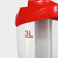 Башня пивная &laquo;Вавилон&raquo;, 3 л, цвет красный