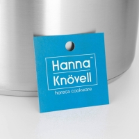 Кастрюля из нержавеющей стали Hanna Kn&ouml;vell с крышкой, 9 л, d=26 см, h=17 см, толщина стенки 0,6 мм, индукция
