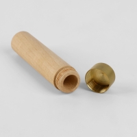 Игольница-туба, 8.6 &times; 1.8 &times; 8 см, дерево, коричневая, цена за 1 штуку