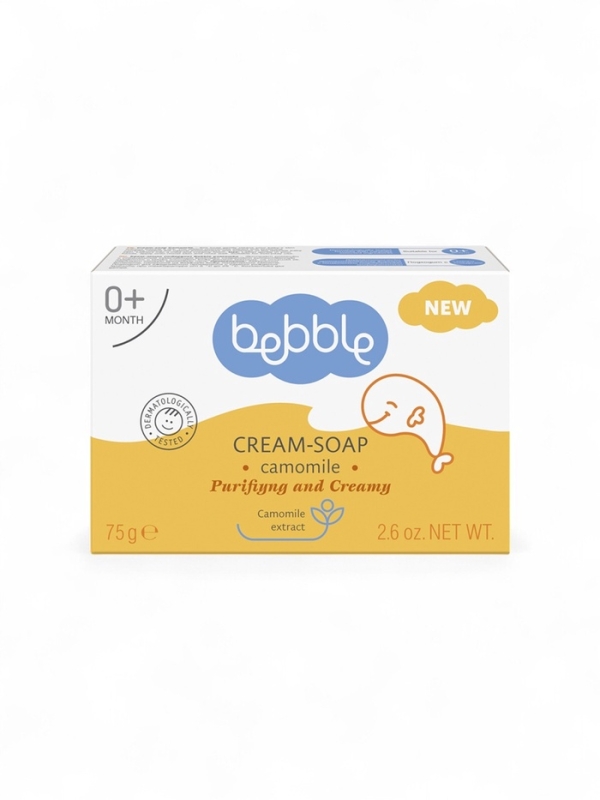 Крем-мыло детское Bebble с ароматом ромашки, 75 г