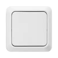 Выключатель TANGO, 10 А, 1 клавиша, 250 В, IP 20, основание розеток керамика, огнеупорный ABS-пласти