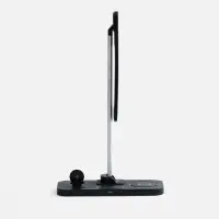 Настольная лампа с беспроводной зарядкой Power Light, черная