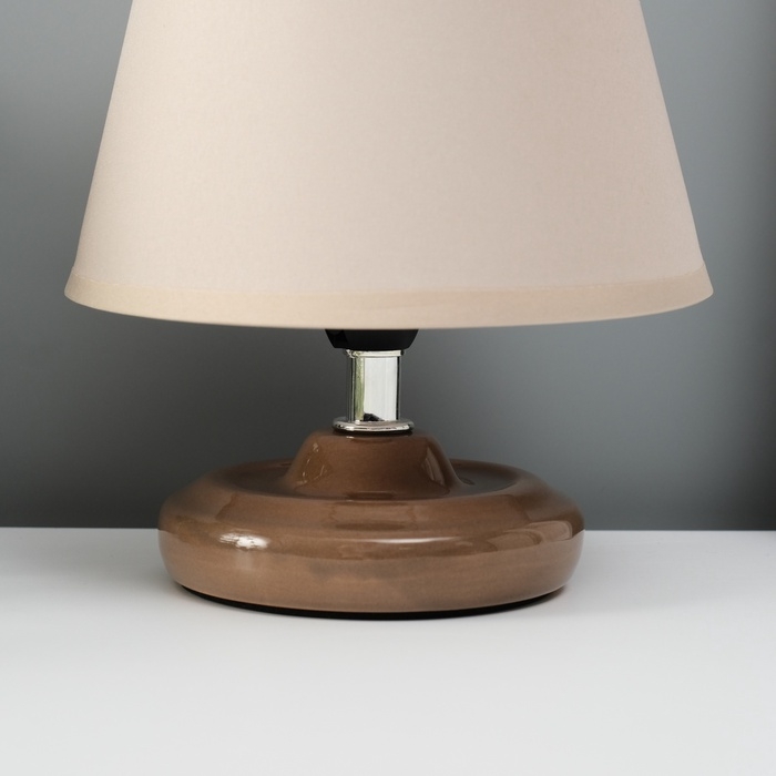 Лампа настольная "Мини" 1х40Вт Е14 бежевый 15х15х20см МОДЕЛЬ: 3133993