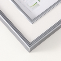 Фоторамка пластик 10х15 см "Романтизм" серая 16,5х21,4 см