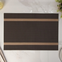 Салфетка сервировочная на стол Доляна &laquo;Рона&raquo;, 45&times;30 см, цвет коричневый