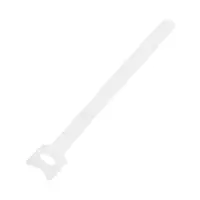 Стяжки-липучки для проводов 150&times;10&times;1.5 мм, ТУНДРА белая, 10 шт.